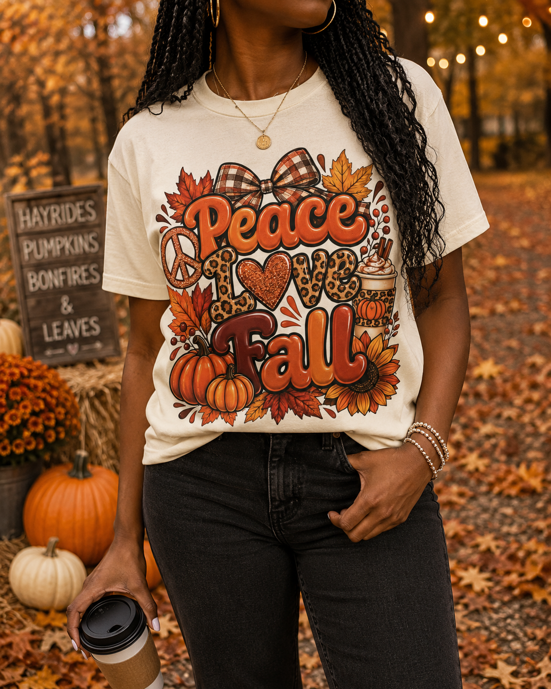Peace, Love & Fall T-Shirt