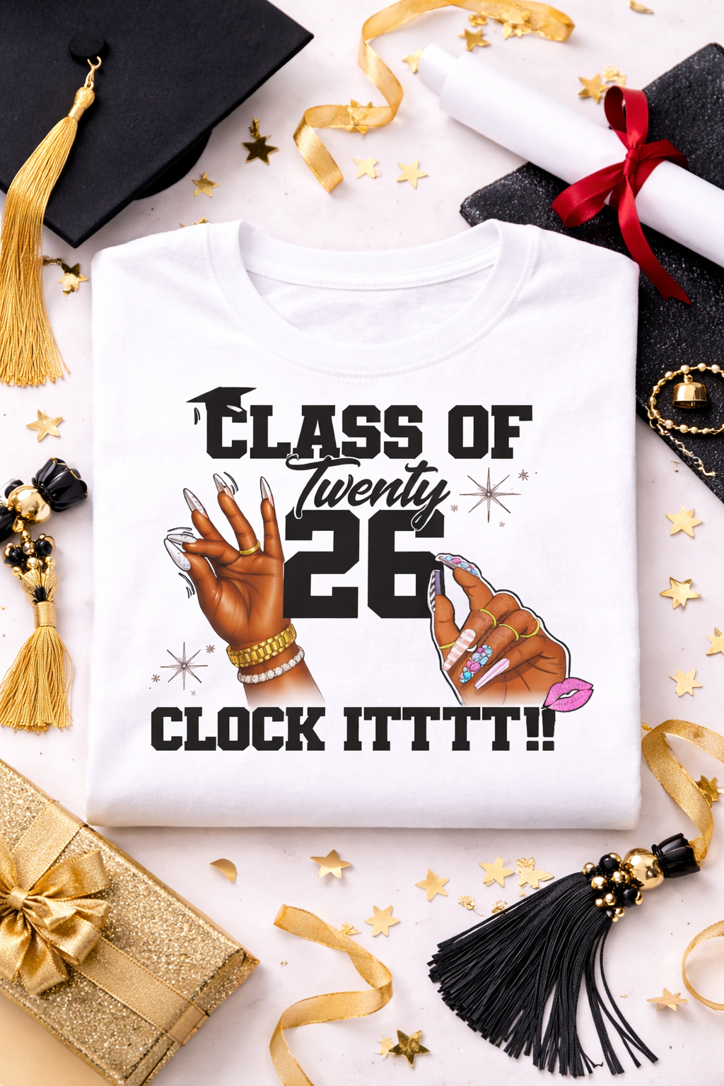 Class of 2026 – "Clock It" Graduation Tee