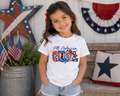 All American Girl Youth Tee — Patriotic 4th of July Kids Shirt