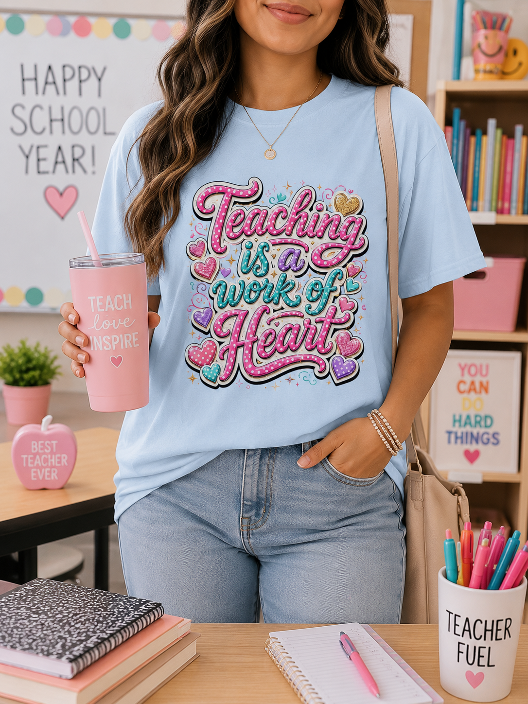Teaching Is a Work of Heart T-Shirt