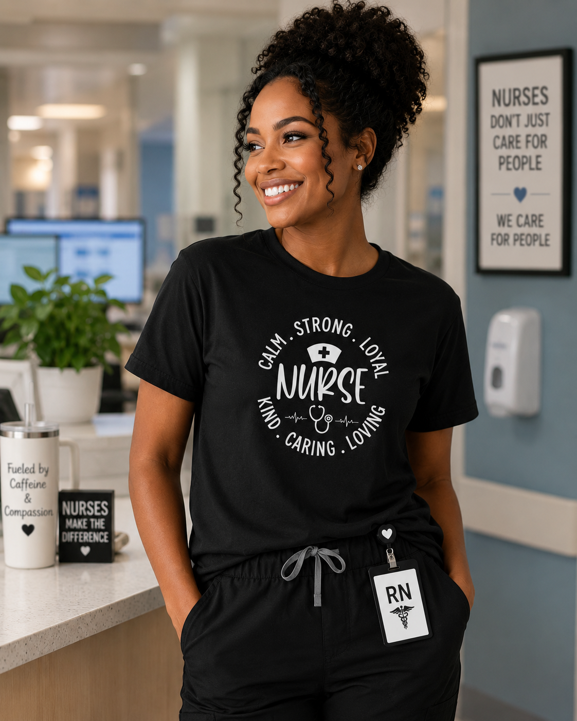 Clam, Strong, Loyal Nurse Tee
