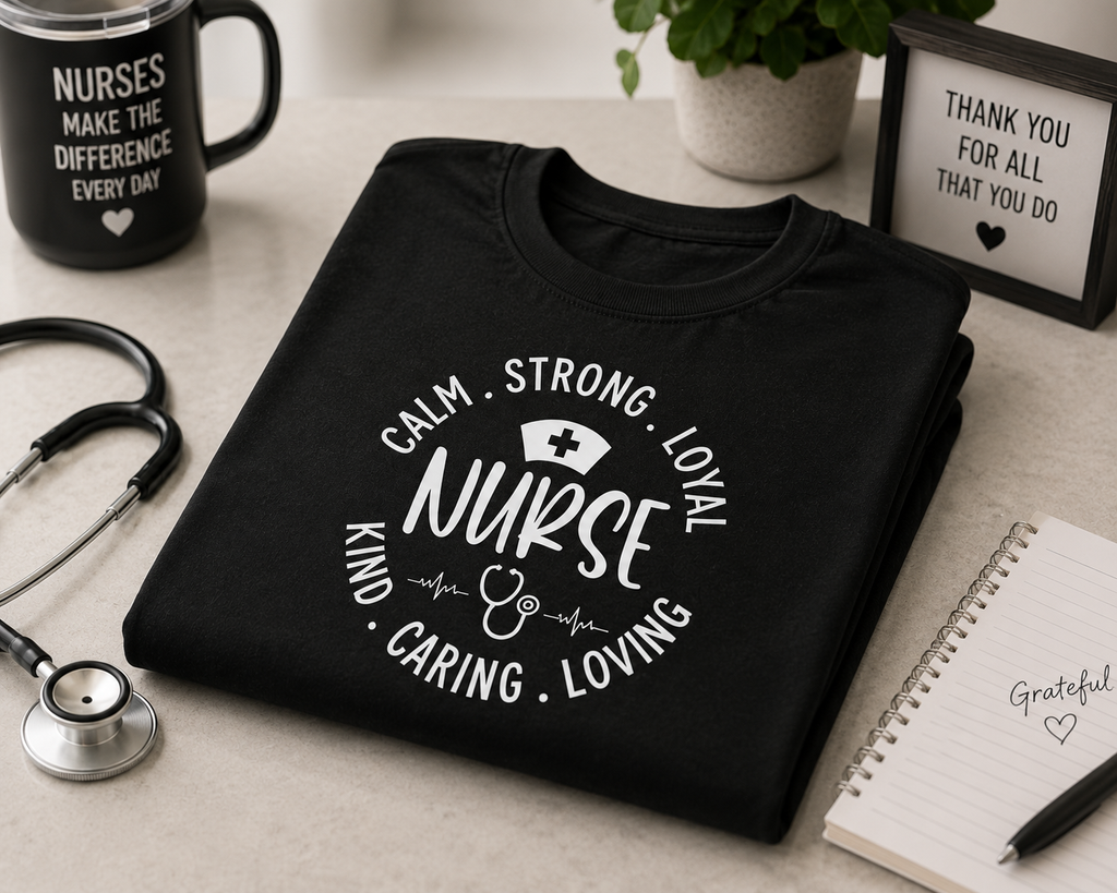 Clam, Strong, Loyal Nurse Tee