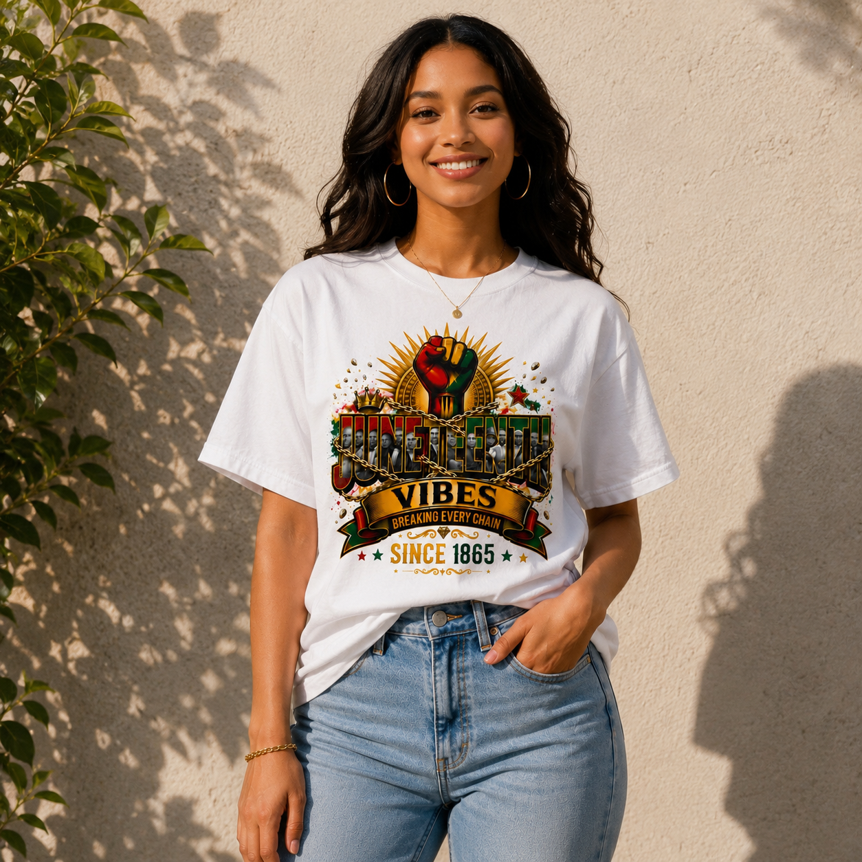 Juneteenth Vibes Graphic Tee (Since 1865) Graphic Tee | Black Excellence Shirt